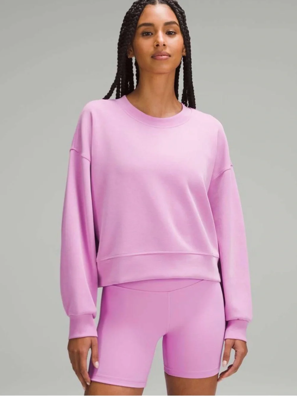 Lululemon OVERSIZED SCUBA & Softstream DAHLIA MAUVE SET 4/XS/S/7shoe